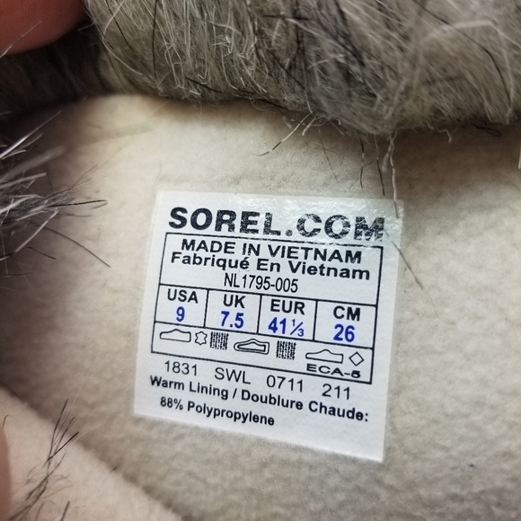 Sorel Tofini tall waterproof gray faux fur boots - Picture 13 of 15